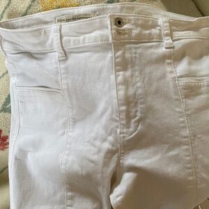 Wide leg white bell bottoms